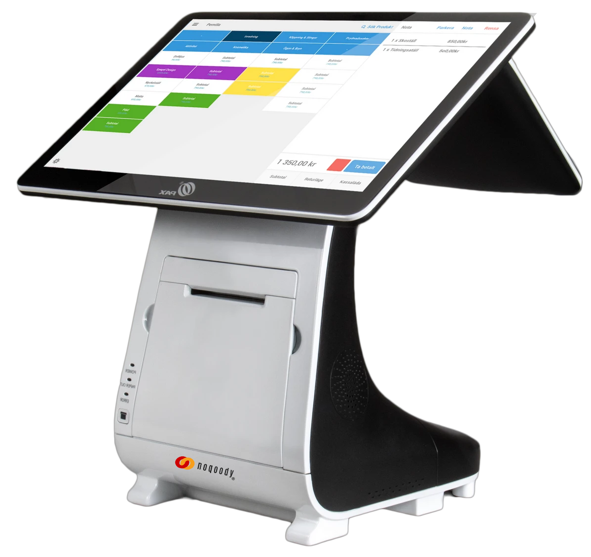 Dual-screen countertop POS