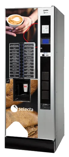 Coffee vending machine with cashless payment